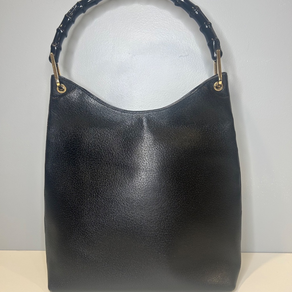 Gucci Bamboo Tote Bag - Black - Picture 2 of 4